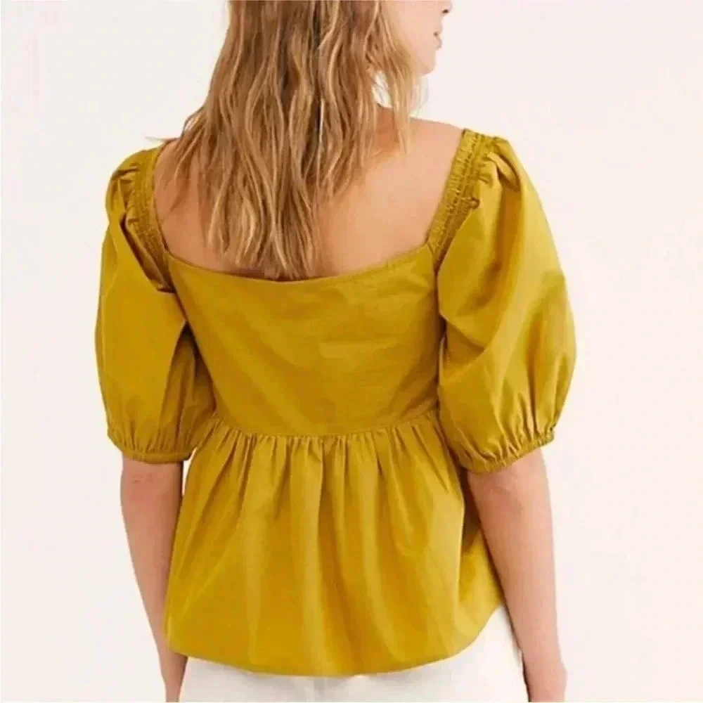 FREE PEOPLE Veronica Sweetheart Top Size XS